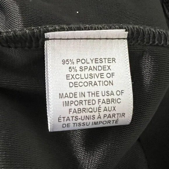 Misa Los Angeles Womens Stormi Mini Dress Black Metallic Long Sleeves size Small - Picture 12 of 15